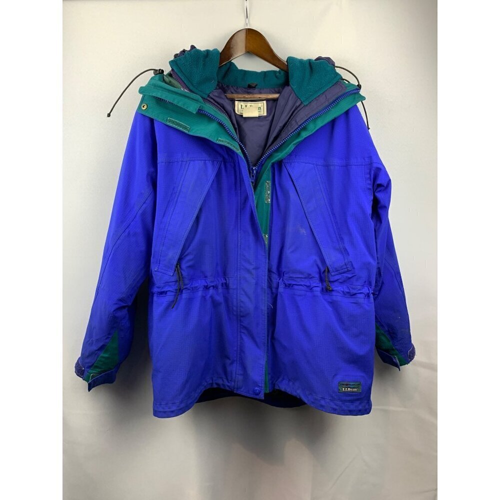 Women’s L.L. Bean Blue Puffy Jacket Size XL - Picture 1 of 10